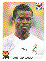Anthony Annan Ghana samolepka Panini World Cup 2010 #326